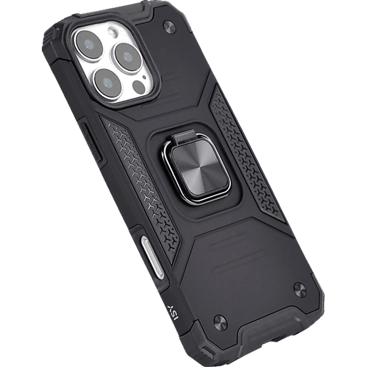 ISY ISC-6108 Rugged Case, Backcover für Apple iPhone 16 Pro Max, Schwarz, stoßfest und robust
