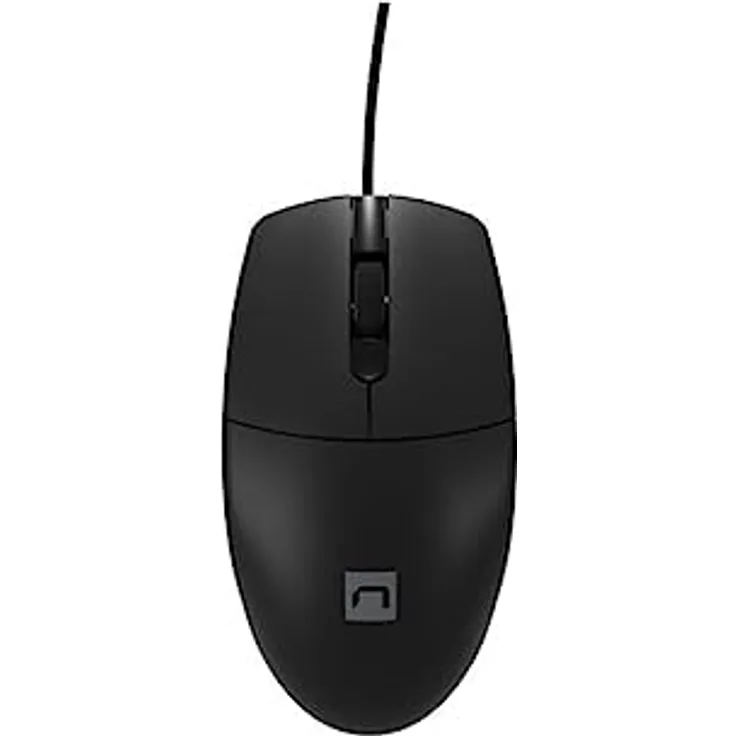 Natec Ruff Plus Maus, Schwarz