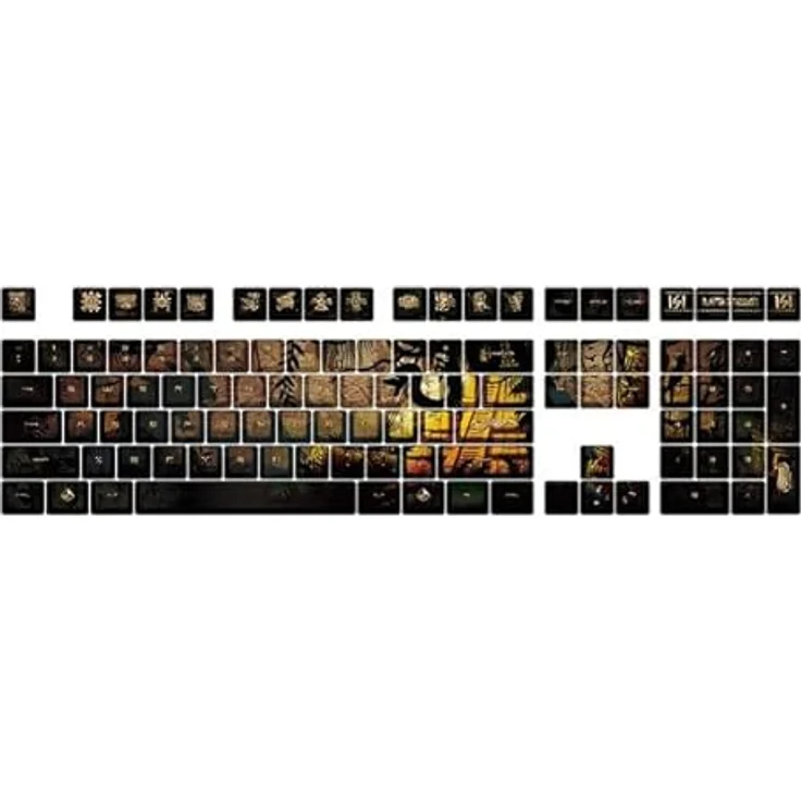 Traitors EL DORADO Keycap Set (US) - 109 PBT-Kunststoff Tastenkappen, nicht lichtdurchlässig – Bild 2