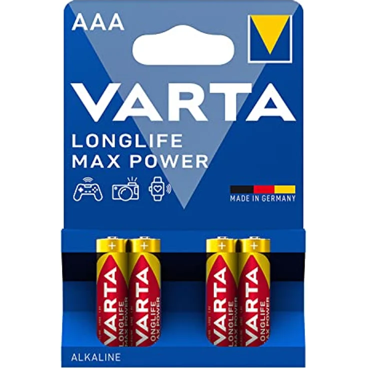 VARTA Longlife Max Power Batterie AAA Micro Alkaline Batterien LR03, 4er Pack – Bild 2