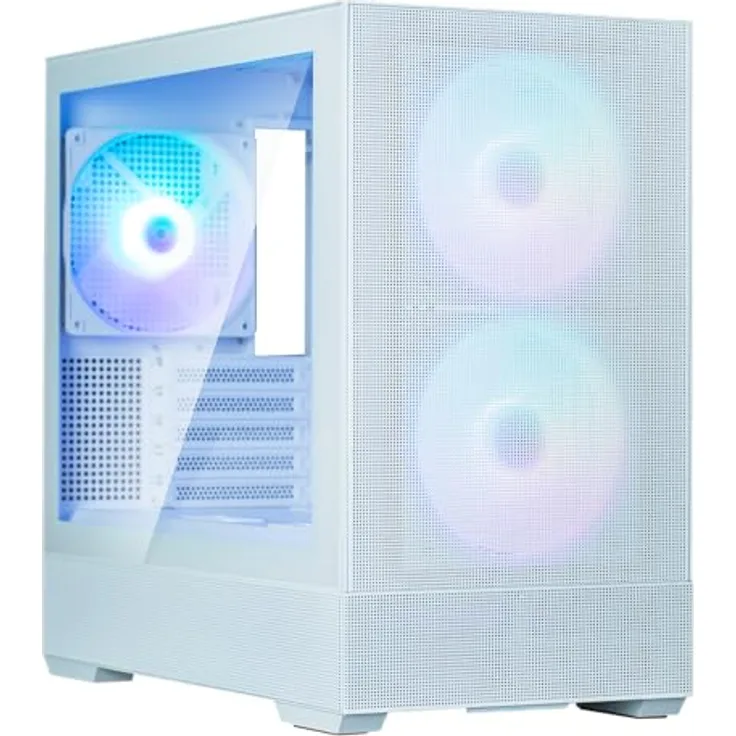 Zalman P30 AIR Mini Tower PC-Gehäuse (weiß) mit 3 x vorinstallierten 140 ARGB-Lüftern