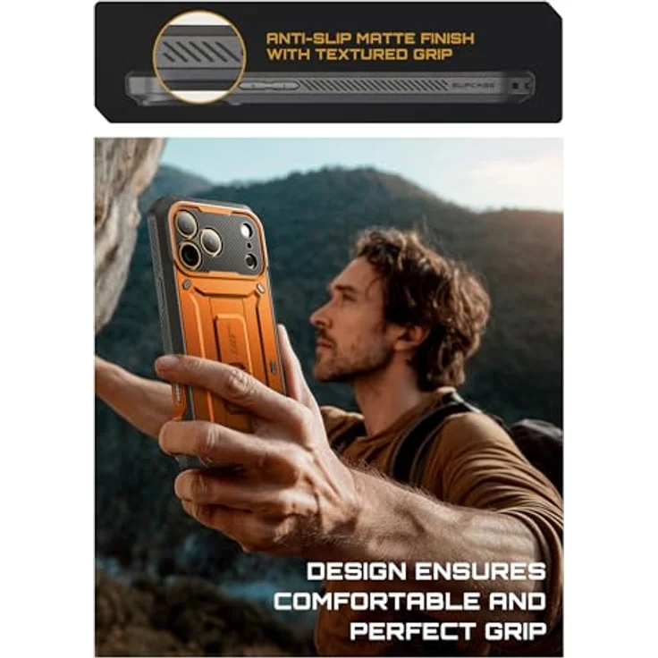 i-Blason GA843439159723, Smartphone Hülle für Apple iPhone 17 Pro, Orange, mit integrierter Standfunktion und robustem Schutz – Bild 9