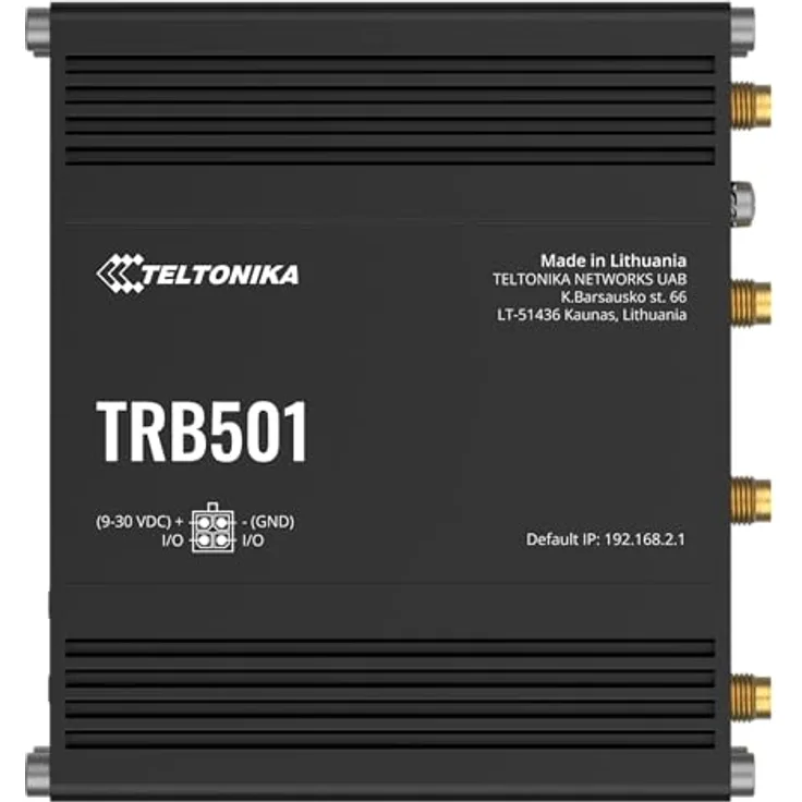 Teltonika TRB501, 5G-Router mit 2500 Mbit/s, 4 Antennen, Schwarz