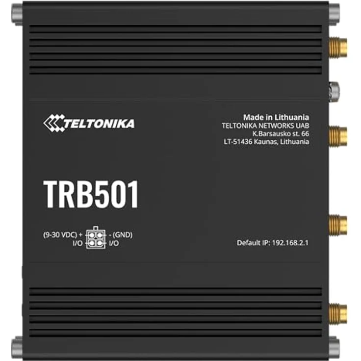 Teltonika TRB501, 5G-Router mit 2500 Mbit/s, 4 Antennen, Schwarz – Bild 1