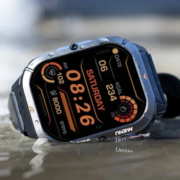 AGM Smartwatch AGM_LEG3_EU002B, hochwertige Smartwatch mit vielseitigen Funktionen – Bild 5