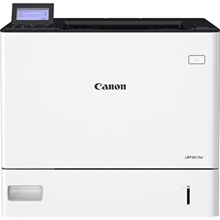 Canon i-SENSYS LBP361dw Laserdrucker grau, S/W-Drucker mit 61 Seiten/Min, Duplex-Funktion, WLAN, LC-Display, 550 Blatt Papierzufuhr