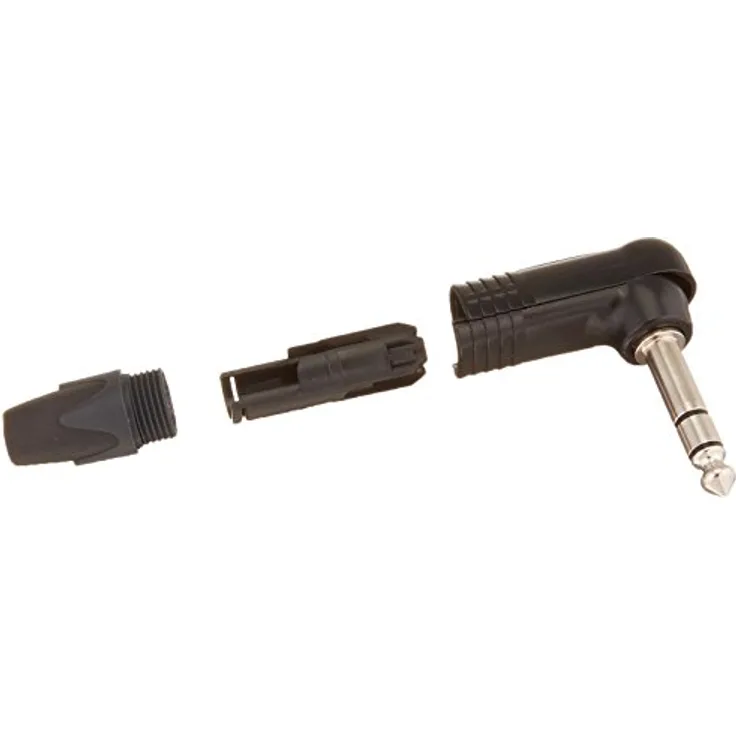 Neutrik NP3RX-BAG 3-Cond R/A 1/4 Zoll Telefonstecker, Schwarz