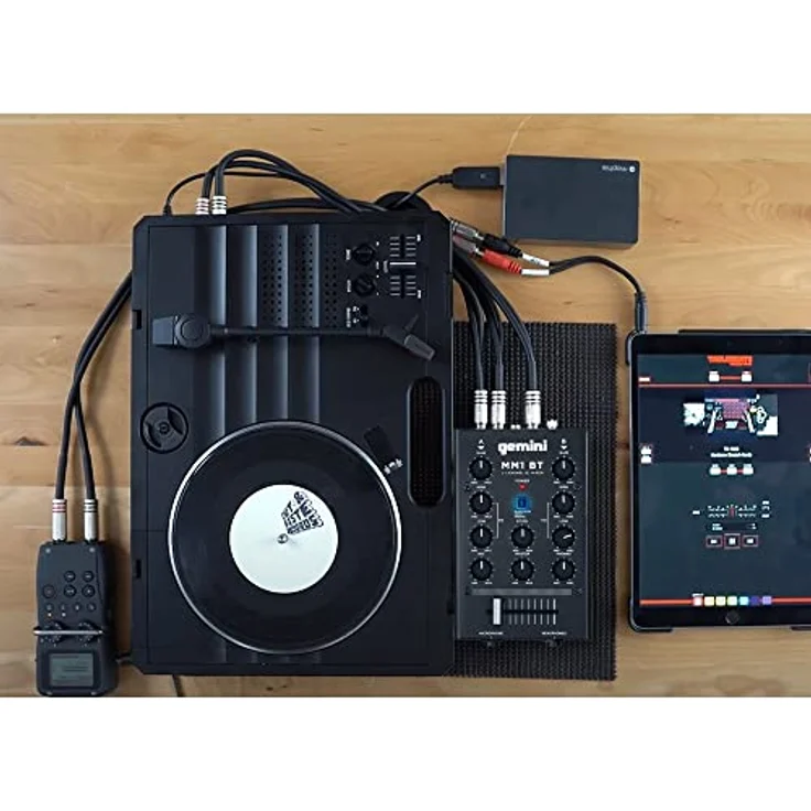 Gemini Sound MM1BT Bluetooth Professional Audio 2-Kanal Dual Mic Input Stereo 2-Band Rotary Compact DJ-Podcast-Mixer mit Crossfader und individueller Verstärkungssteuerung - Preisvergleich – Bild 4