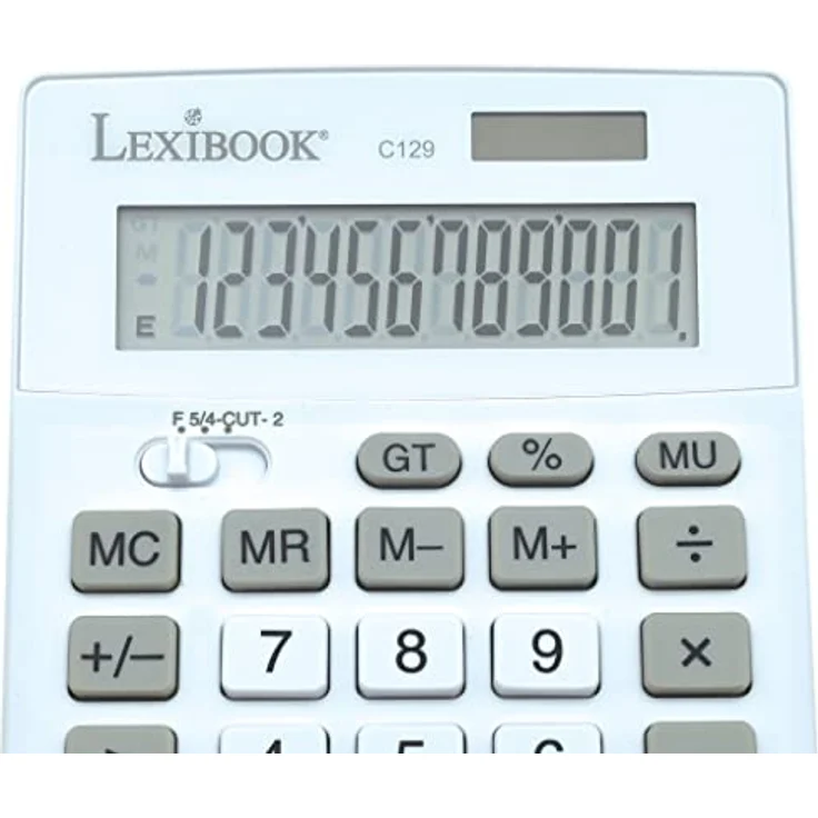 Lexibook C129 12-Digit Desk Calculator, weiß – Bild 4
