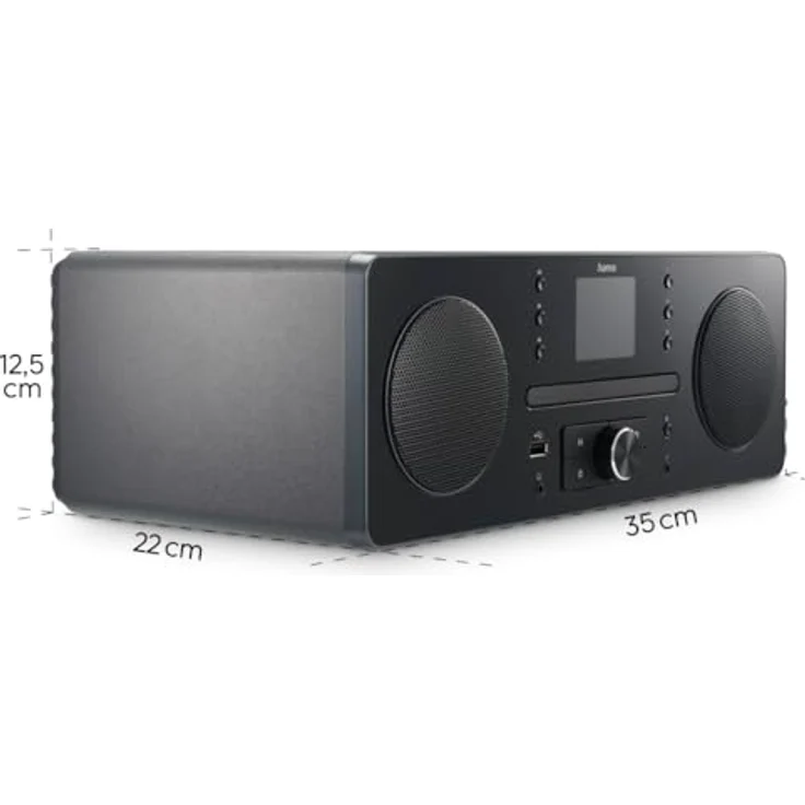 Hama DR1560CBT DAB+/FM/CD/Bluetooth RX schwarz (FM, DAB+, DAB, Bluetooth), Radio, Schwarz – Bild 3