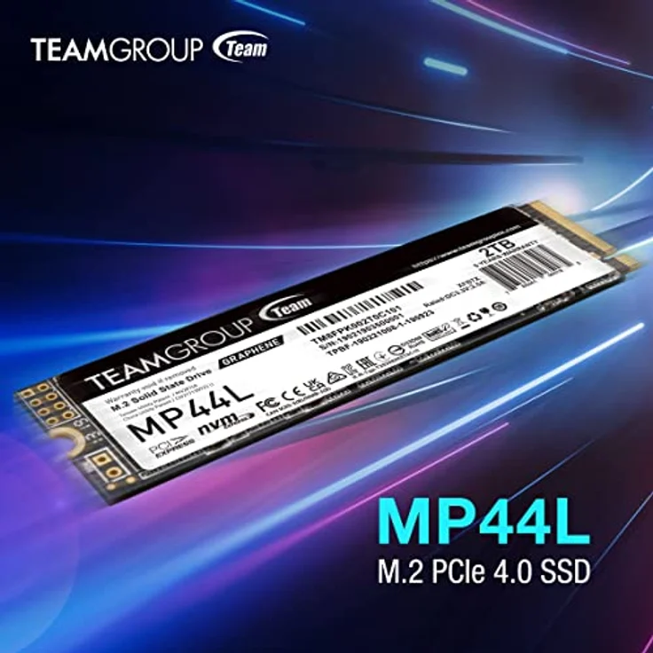 TEAMGROUP MP44L 2TB SLC Cache NVMe 1.4 PCIe Gen 4x4 M.2 2280 Laptop & Desktop SSD (R/W Geschwindigkeit bis zu 4.800/4.400MB/s) TM8FPK002T0C101 – Bild 5