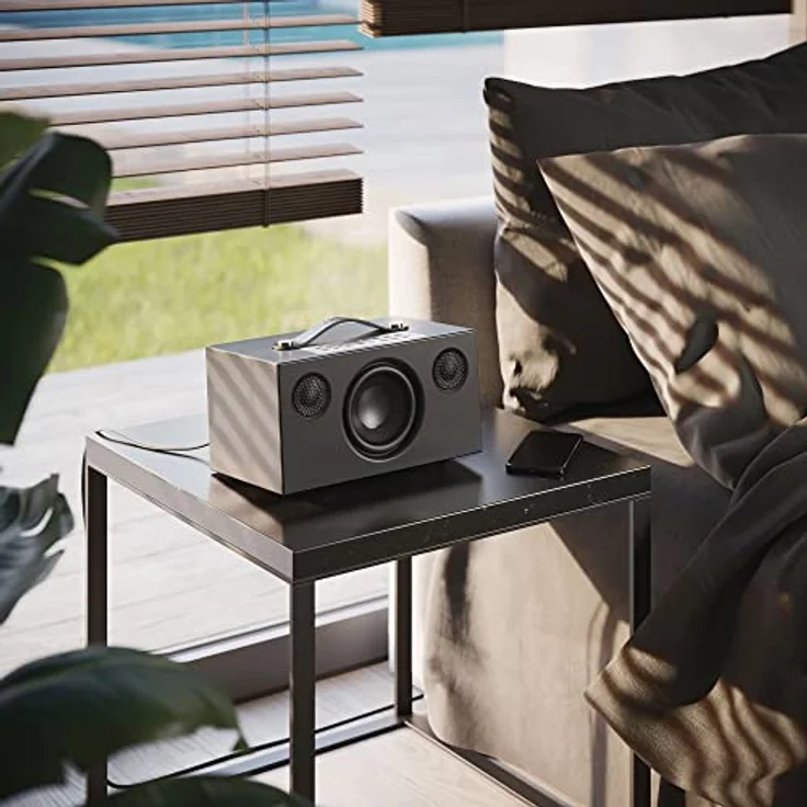 Audio Pro C5 MKII - Tragbarer Multiroom Lautsprecher mit Bluetooth & WiFi - Kabelloser Smart Speaker mit App-Steuerung für Air Play, Spotify Connect - Schwarz – Bild 5