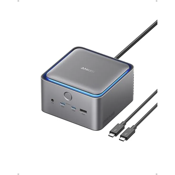 Anker Prime TB5 Docking Station, 14 Ports Thunderbolt 5 mit 140W Max. Laden, 120 Gbit/s Transfer, 8K-Display und Kühlsystem
