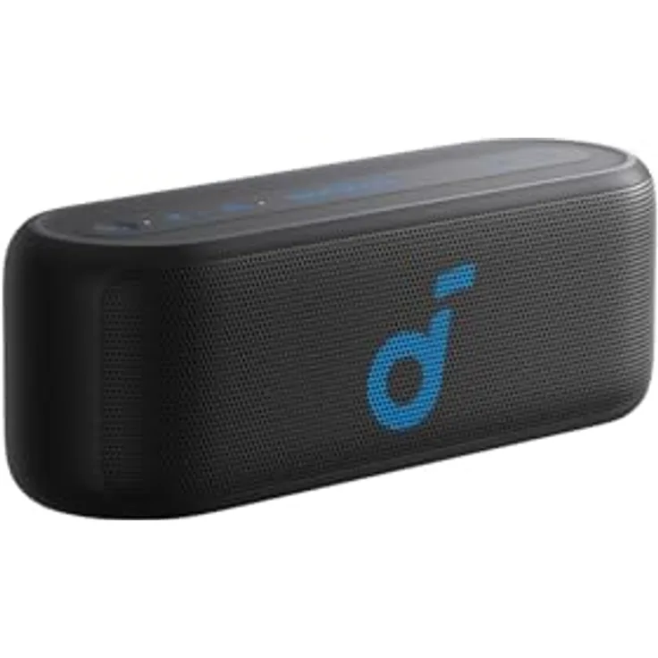 soundcore Select 2S, tragbarer Bluetooth-Lautsprecher mit 20W Stereo-Sound, BassUp™-Technologie, 16h Wiedergabe, drahtloses Stereo Pairing und IPX7-Wasserschutz, schwarz