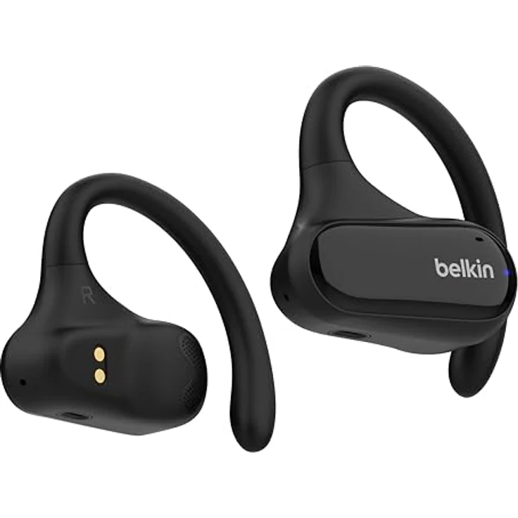 Belkin SoundForm ClearFit kabelloser Open-Ear Kopfhörer, Bluetooth, wasserfest (IPX5), Schwarz – Bild 1