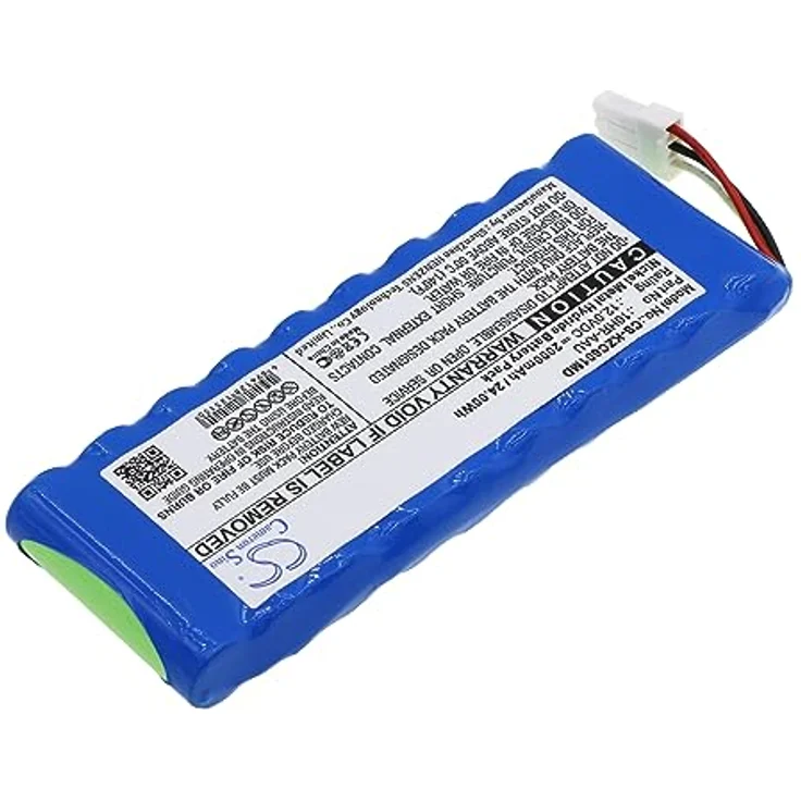 Cameron Sino CS-KZC601MD Akkus 2000mAh Ni-MH Blau, Kompatibel mit [Kenz Cardico] Cardico 601, ECG-601, Kompatibel mit [Suzuken] Kenz ECG 305, Kenz ECG-305 Ersetzt 10HR-AAU – Bild 4