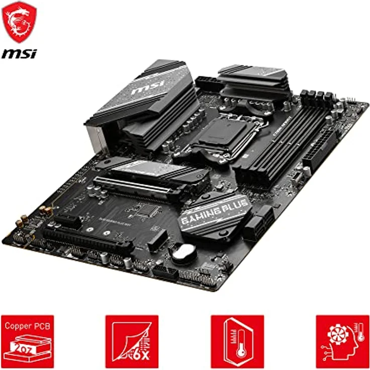 MSI B650 Gaming Plus WiFi Motherboard (unterstützt AMD Ryzen 7000 Prozessoren, AM5 - DDR5 Memory Boost 6400+MHz/OC, 2 x PCIe 4.0 x16, 2 x M.2 Gen4, Wi-Fi 6E, ATX) – Bild 4