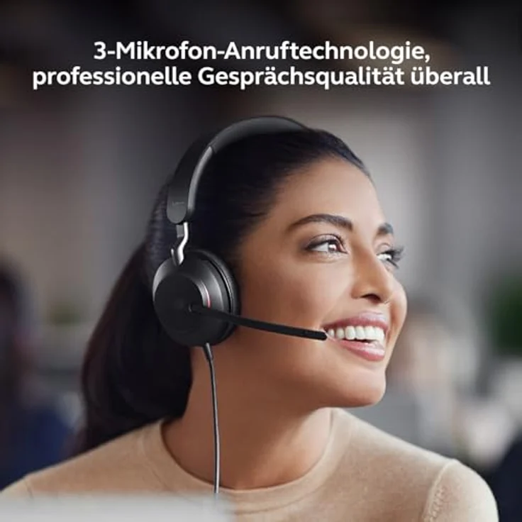 Jabra Evolve2 40 SE, USB-C / A schnurgebundenes Stereo Headset mit Busylight, zertifiziert für Microsoft Teams, maximaler Tragekomfort – Bild 4