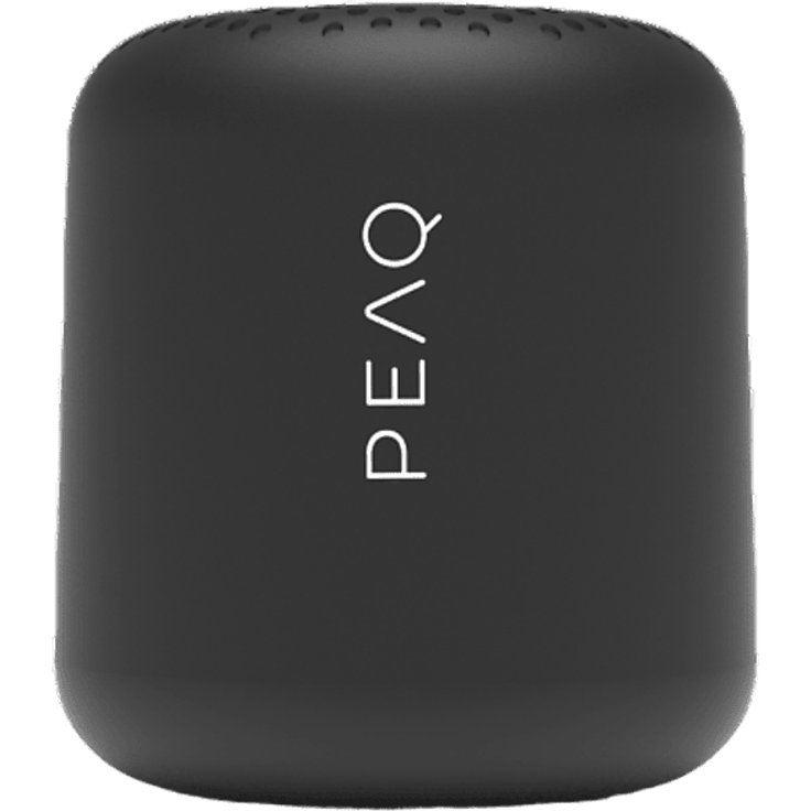 PEAQ PPA 103-BK, Tragbarer Bluetooth-Lautsprecher mit 10m Reichweite, 2 Watt RMS, Schwarz