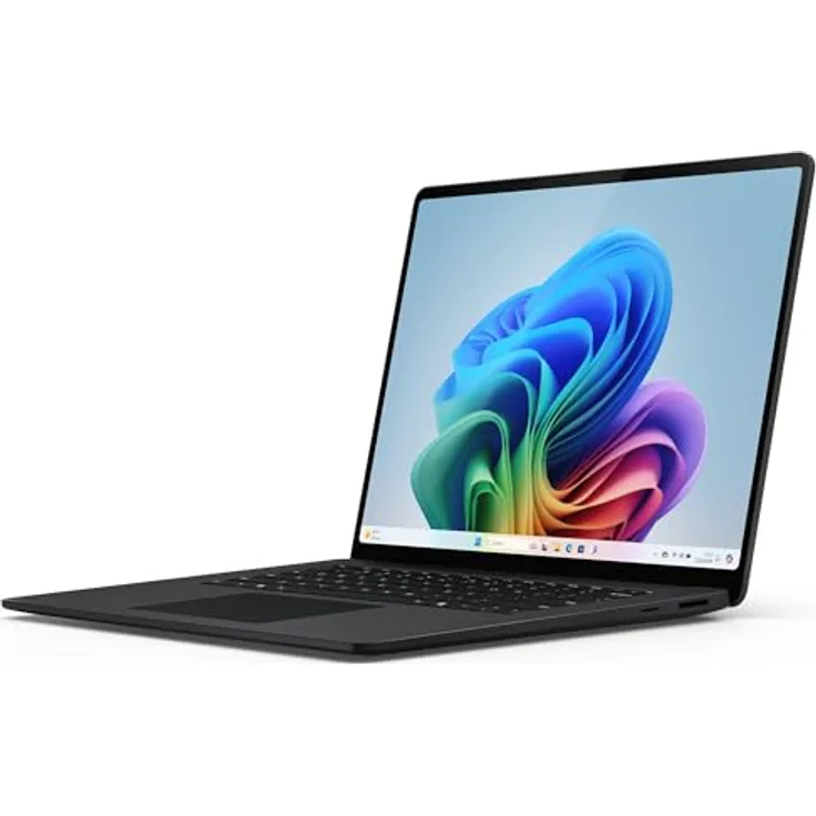 Microsoft Surface Laptop | Copilot+ PC | 15” Touchscreen | Snapdragon® X Elite (12 Kerne) | 16GB RAM | 512GB SSD | Schwarz