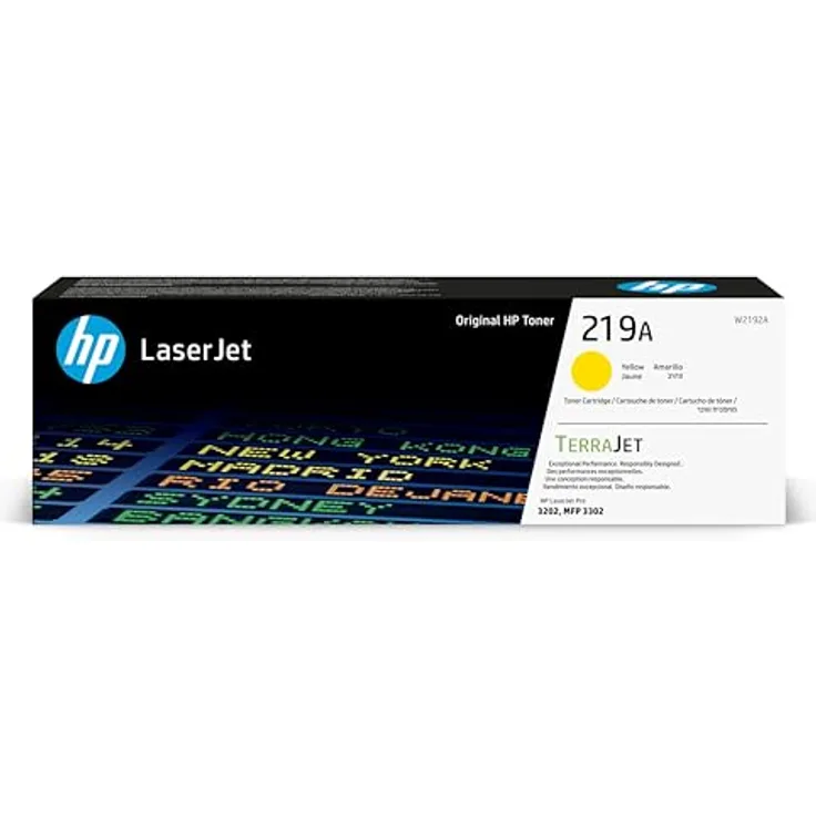 HP 219A Gelb Original Laserjet-Tonerkartusche, für hochwertigen Farbdruck mit innovativem TerraJet Toner