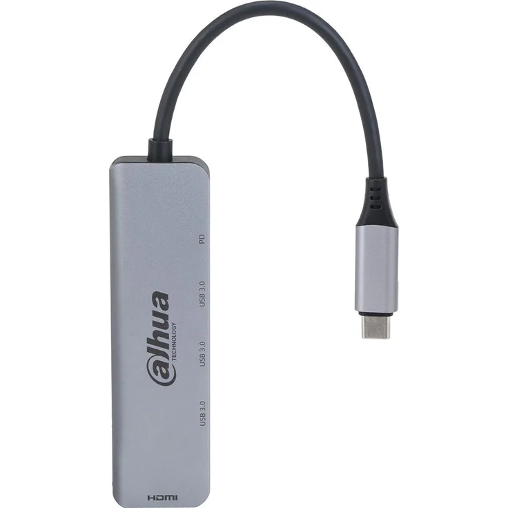 Dahua Technology 5 in 1 USB 3.1 Typ-C Docking Station, HDMI + USB 3.0 + PD, plug-and-play, Hochgeschwindigkeits-Datenübertragung