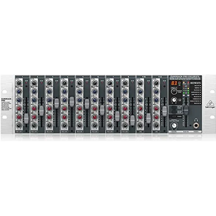 Behringer RX1202FX V2 Premium 12-Eingangs-Mikrofon/Line-Rack-Mixer mit XENYX-Mikrofonvorverstärkern, britischen EQs und Multi-FX-Prozessor – Bild 1