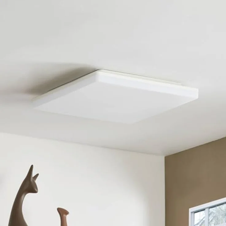PRIOS LED Deckenlampe mit Sensor 'Artin' Bewegungsmelder (Modern) in Weiß (1 flammig) - Energiesparende Deckenleuchte mit integriertem Bewegungsmelder – Bild 3