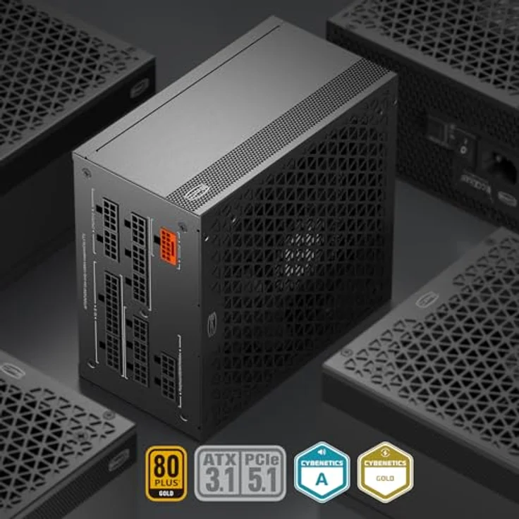 PCCOOLER CPS YS1200 Netzteil, 1200W 80 Plus Gold, vollständig modular, PCIe 5.1 & ATX 3.1, 135mm FDB-Lüfter, voll japanische Elektrolytkondensatoren – Bild 2