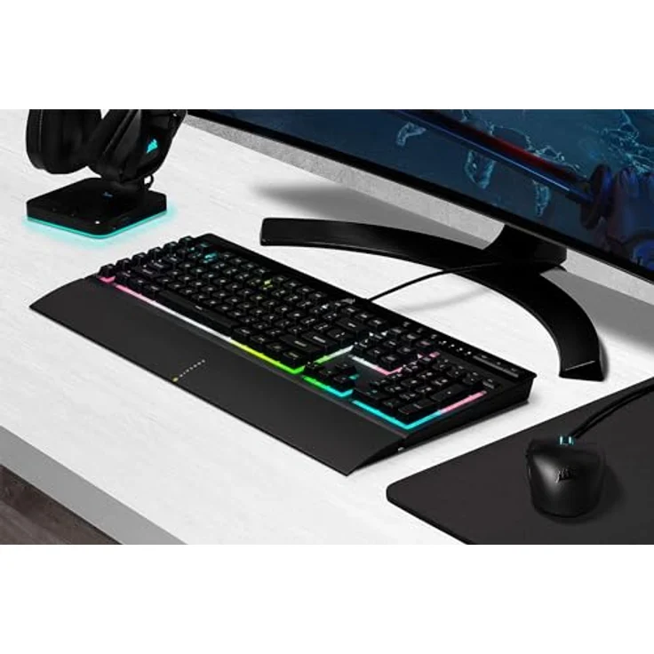 Corsair K55 RGB PRO XT Tastatur USB QWERTY Englisch Schwarz (CH-9226715-NA) – Bild 3