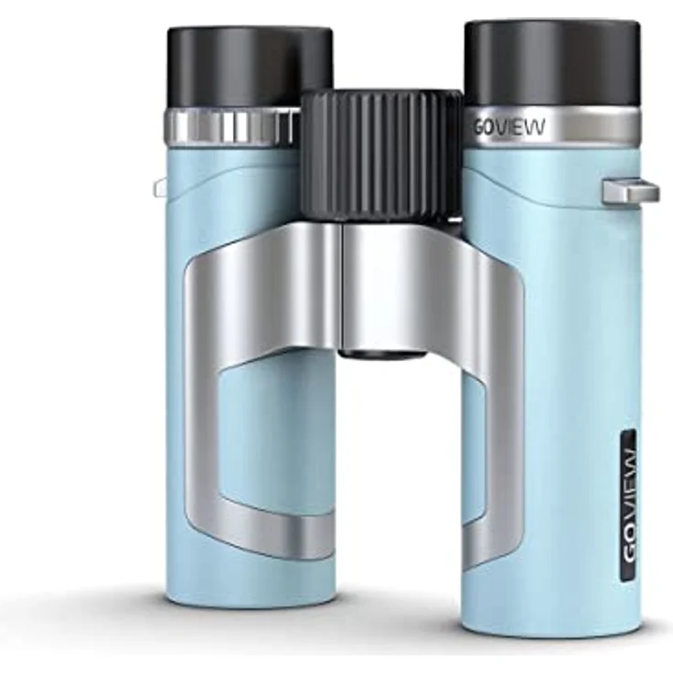 GoView ZOOMR 8x26 kleines, leichtes Fernglas (8-Fach Zoom, Magnesiumgehäuse, inkl. Smartphone-Adapter & Zubehör) Miami Blau – Bild 1