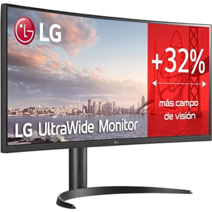 LG Curved Monitor 34WQ75C-B 34" IPS QHD 3440 x 1440 21:9 5 ms 300 cd/m² Black 60 Hz HDMI ports quantity 2 – Bild 4
