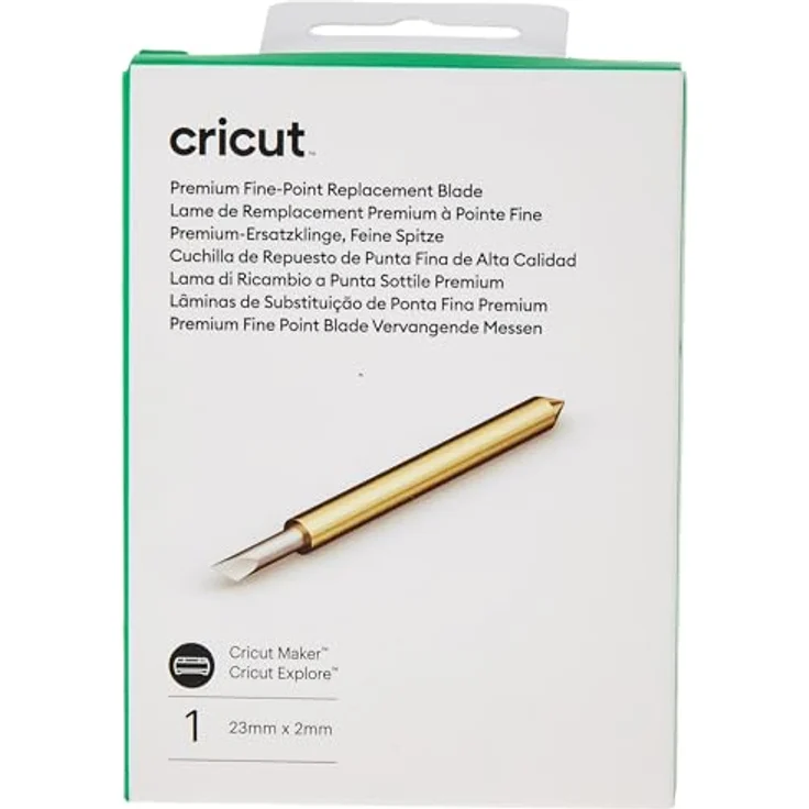 Cricut Premium Fine Point Blade, Präzisionsklinge aus hartmetallbeschichtetem Edelstahl für Cricut Maker und Explore, Gold Weiß – Bild 3