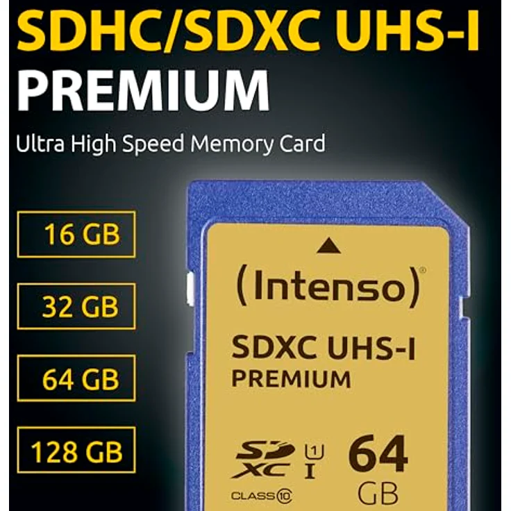 Intenso SDXC UHS-1 Class 10 128GB Speicherkarte blau – Bild 2