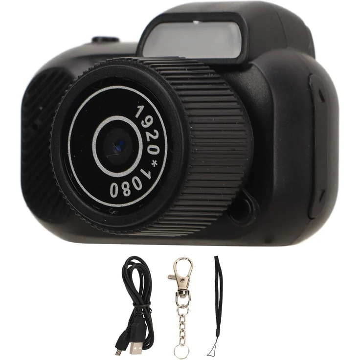 Lixada Digitale Kinderkamera mit 0,96-Zoll-HD-Bildschirm, 1080p-Videokamera für Reisen, 180-mAh-Akku, Unterstützung für 8-128 GB TF-Karten