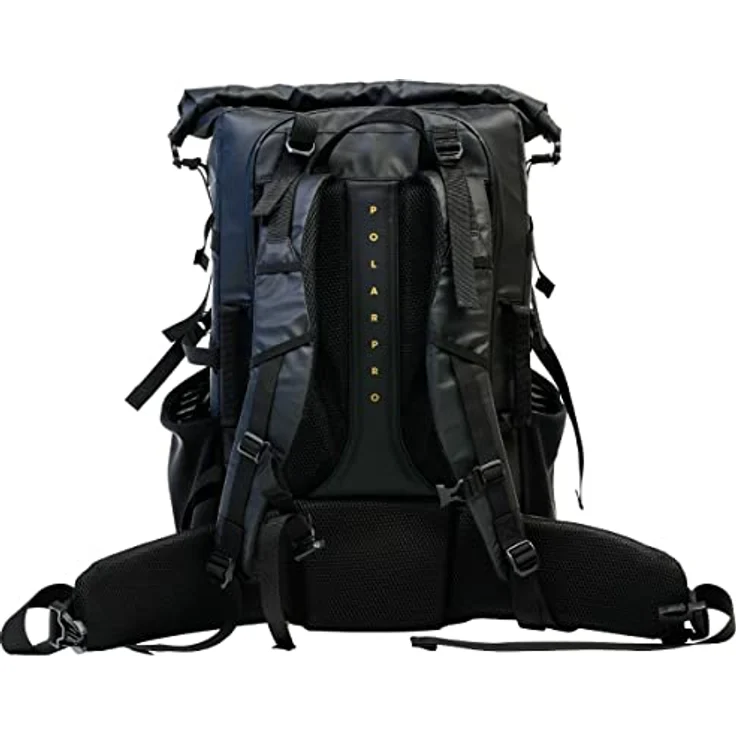 PolarPro Boreal 50L Rucksack - Robust - DWR-beschichtete Außenseite - wasserdichte Nähte - YKK Reißverschlüsse, Schwarz – Bild 3