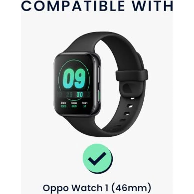 kwmobile Smartwatch Ladekabel für Oppo Watch 1 (46mm), 100 cm USB Aufladekabel in Schwarz, ideal als Ersatz- und Reiseladekabel – Bild 2