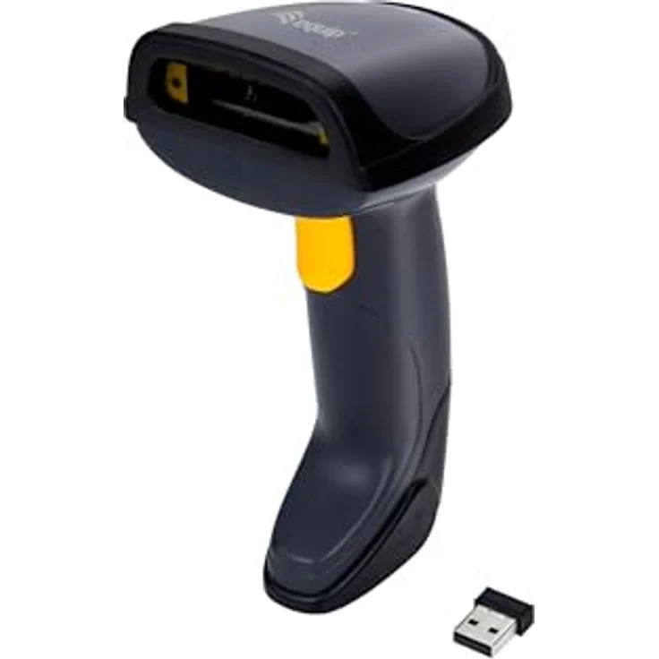 equip Barcode Handscanner Laser Wireless USB, Barcode-Scanner, Schwarz – Bild 3
