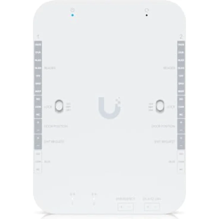 Ubiquiti UniFi Access Retrofit Hub • UA-Retrofit-Hub-2, Access Point für 2 Türen, DC 12/24V, DIN-Schienenmontage, 2x 10/100 MbE RJ45 – Bild 1