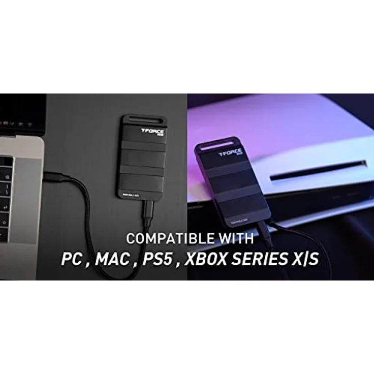 Team Group M200 Portable SSD 1 TB, USB-C 3.2 Gen 2x2 (20 Gbit/s), Graphene-Kühltechnologie, hohe Geschwindigkeit – Bild 10