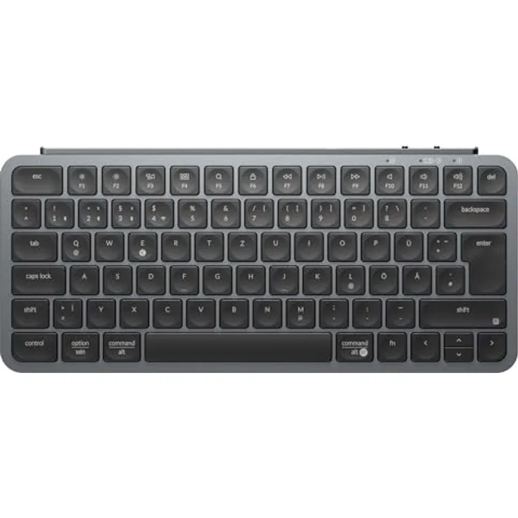 Keychron B1 Pro, Ultra-Slim Wireless Keyboard mit deutschem ISO-Layout, Multi-Device Nutzung, leiser Scherenmechanik, Bluetooth & USB-C Verbindung
