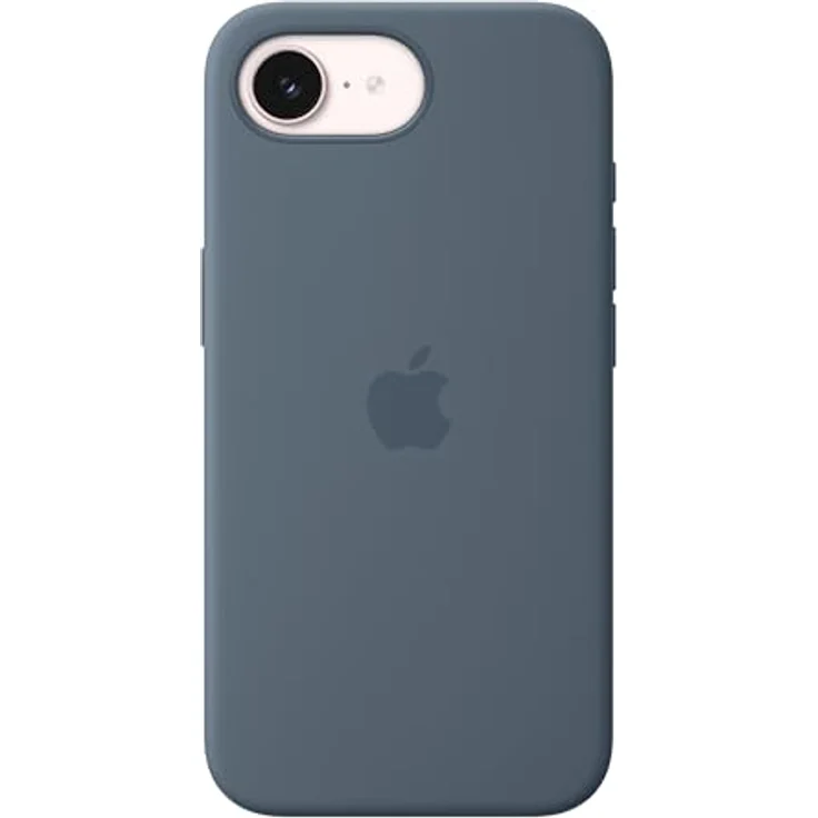 Apple iPhone 17e Silikon Case mit MagSafe, maritimblau, mit recyceltem Silikon und Mikrofaserfutter – Bild 1