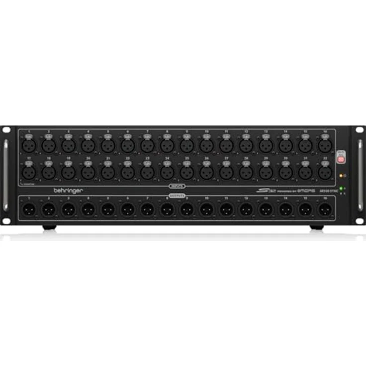 Behringer S32 I/O-Box mit 32 fernsteuerbaren Midas-Vorverstärkern, 16 Ausgängen und AES50-Netzwerk – Bild 1