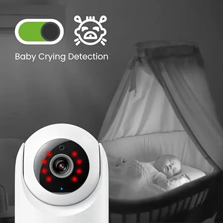 Reolink E331 2K+/5MP PT-Indoor Wifi Kamera, Netzwerkkamera mit 2592 x 1920 Pixels, Weiss – Bild 3