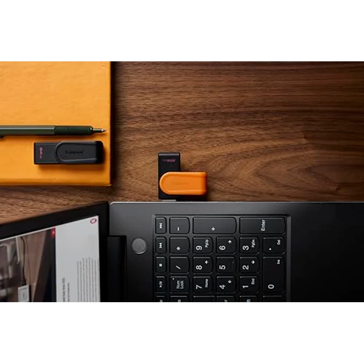 Kingston DataTraveler Exodia S USB-Stick 256GB, USB 3.2 Gen 1, USB Type A, Schwarz/Orange, drehbare Kappe – Bild 5