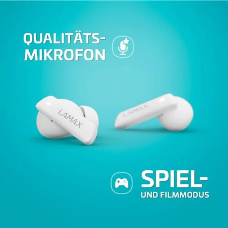 Lamax Clips1 ANC White, Kabellose Kopfhörer mit ANC und bis zu 44 Stunden Akkulaufzeit – Bild 5