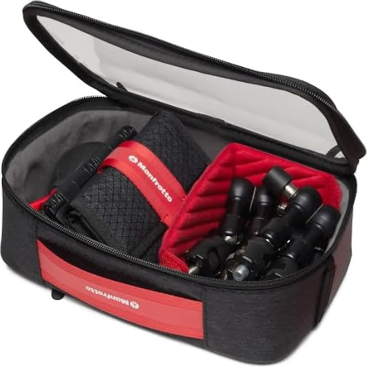 Manfrotto Pro Light Tech Organizer M Kamerazubehörtasche Medium für Akkus Ladegeräte Kabel, Schwarz – Bild 3