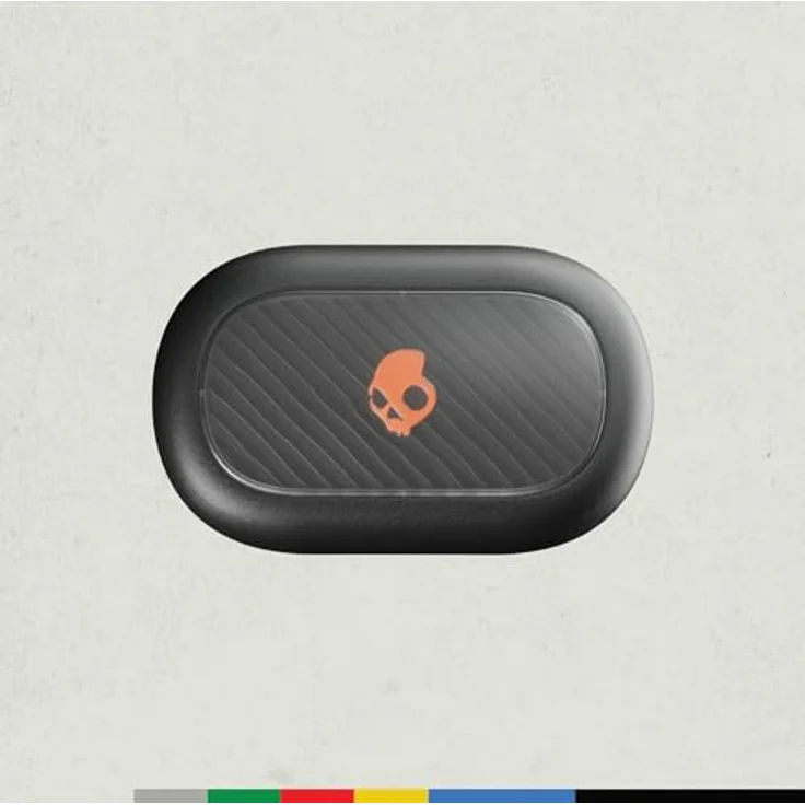 Skullcandy Push ANC Active, Kabelloser In-Ear Kopfhörer mit 58 Std. Akkulaufzeit, Wasserdicht (IP67), Kabelloses Laden, Kompatibel mit iPhone, Android - True Black/Orange – Bild 4