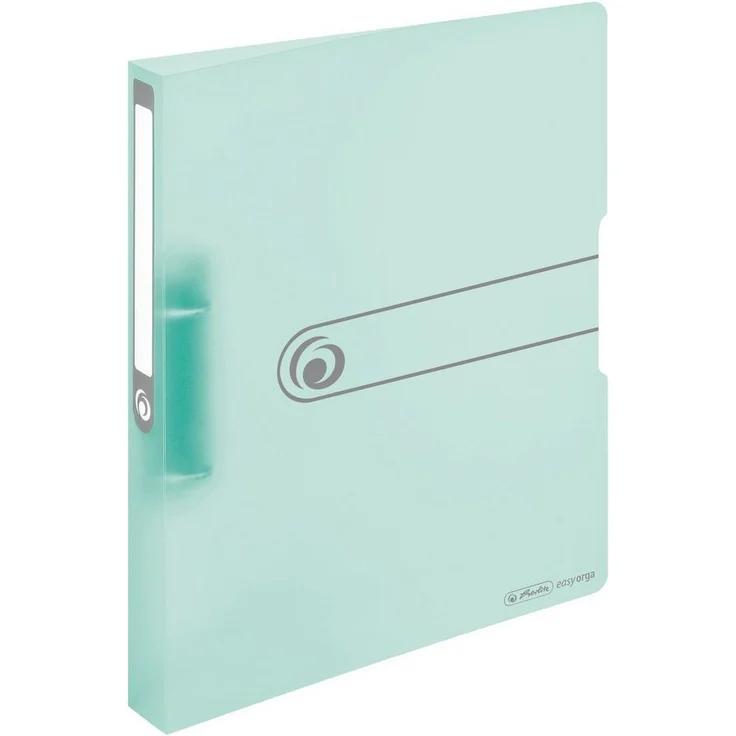 Herlitz Aktenordner Herlitz Ringbuch / DIN A4 / PP / 2-Ringmechanik / 38mm / transparent minze – Bild 1