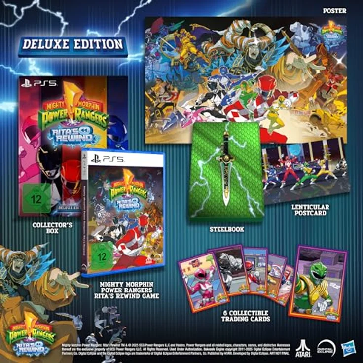 Atari Mighty Morphin Power Rangers: Ritas Rewind - Deluxe Edition für PS5, inklusive Steelbook, Panoramaposter und Trading Cards – Bild 2